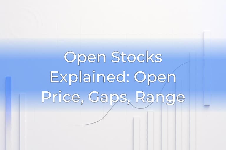 Open Stocks Explained: Open Price, Gaps, Range