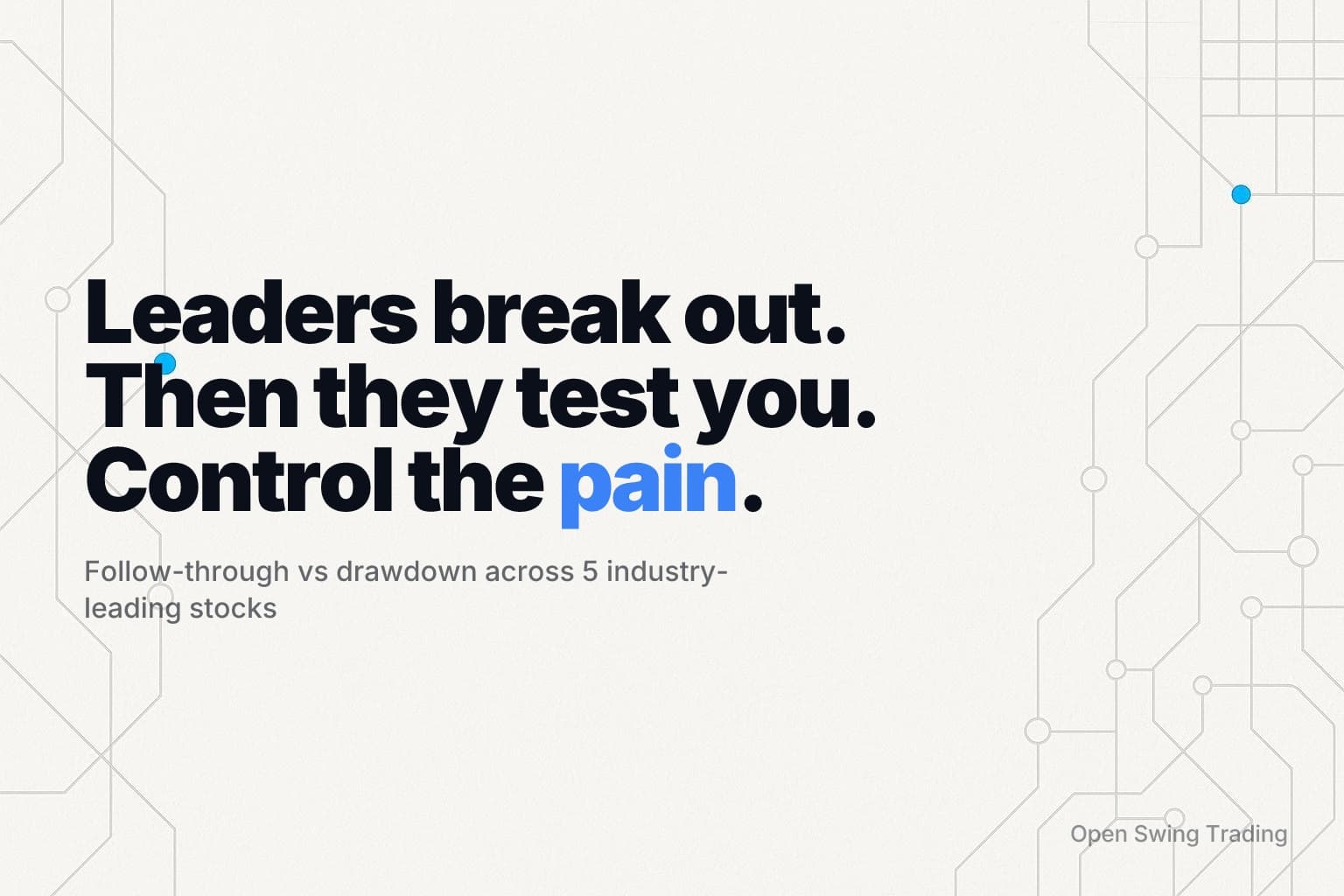 5 Industry Leading Stocks: Breakout Follow-Through vs Drawdown