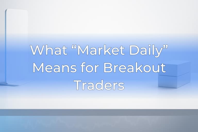 What “Market Daily” Means for Breakout Traders