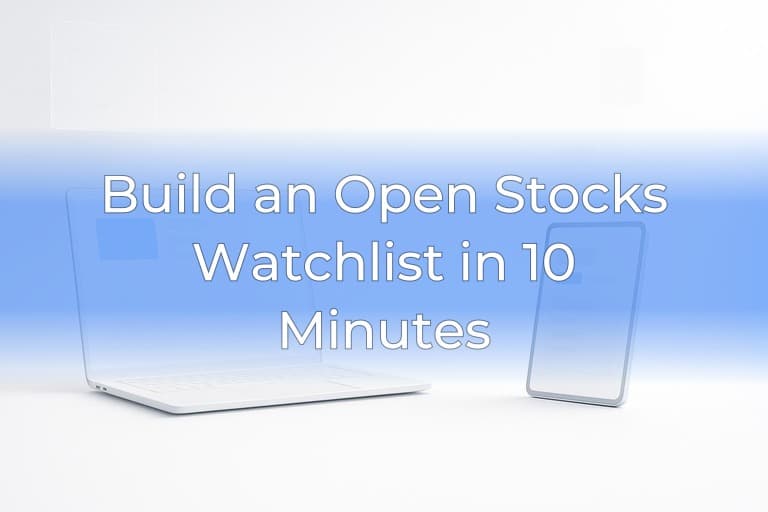Build an Open Stocks Watchlist in 10 Minutes