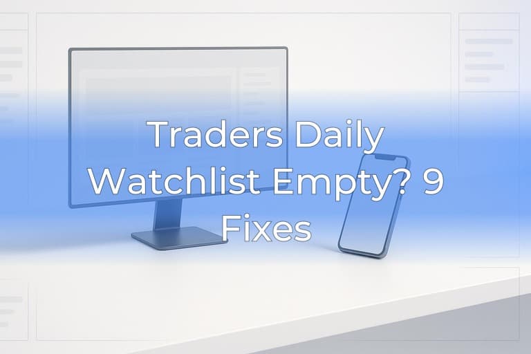 Traders Daily Watchlist Empty? 9 Fixes