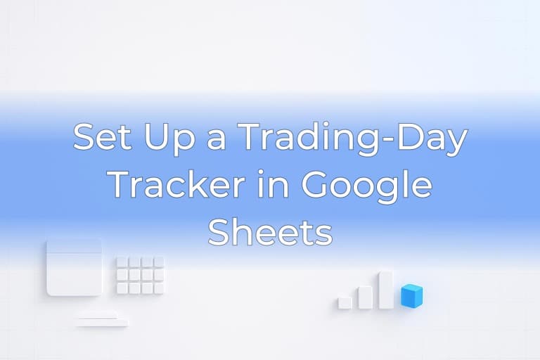 Set Up a Trading-Day Tracker in Google Sheets