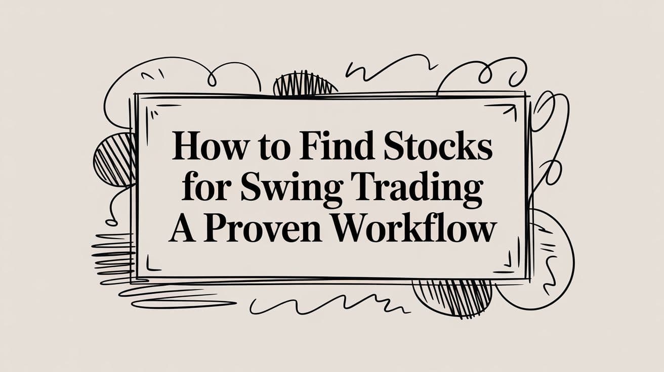 How to Find Stocks for Swing Trading: A Proven 2026 Workflow
